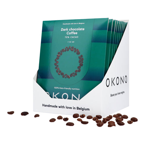 Donkere chocolade koffie
