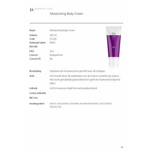 Moisturizing Body Cream 200ml